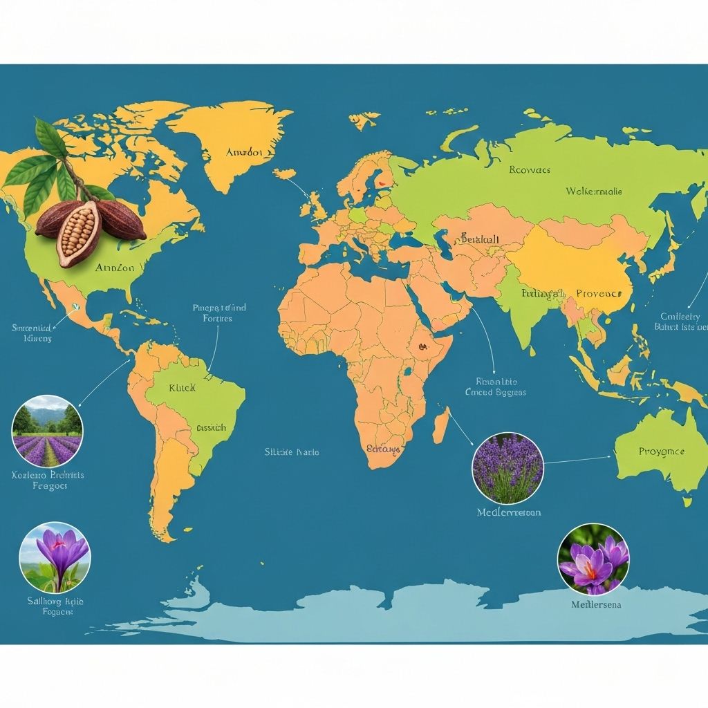Ingredient sourcing map
